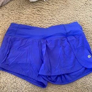 Blue Lululemon Workout Shorts